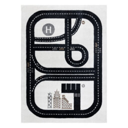 RugsX Carpet Fun Track For Children, Street, Town Cream 180X270 Cm - thumbnail 2