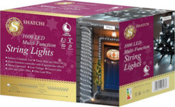 Shatchi 1000 Cool White Leds Multifunction Timer Outdoor String Fairy Lights 100M - thumbnail 7