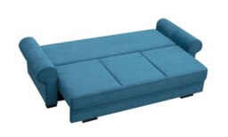 Bukiet 3 Seater Sofa Bed With Storage Freestanding Upholstered Backrest Modern Living Room Couch 256Cm Wide Green - thumbnail 4