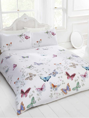 Mariposa Butterfly Double Duvet Cover And Pillowcase Set