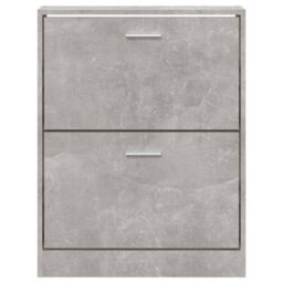 Vidaxl Shoe Cabinet Concrete Grey 59X17X81 Cm Engineered Wood - thumbnail 5