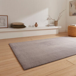 Grey Plain 13mm Thick Super-Soft Stain-Resistant Rug For Bedroom, & Dining Room, Easy To Clean Modern Rug-160Cm X 230Cm - thumbnail 2