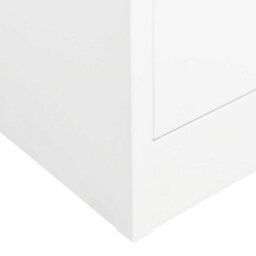 Berkfield Wardrobe White 80X50X180 Cm Steel - thumbnail 9
