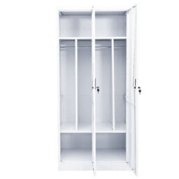 Berkfield Wardrobe White 80X50X180 Cm Steel - thumbnail 6