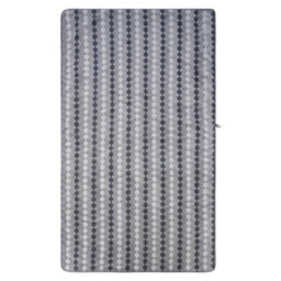 Living And Home 4Pcs Polyester Towel Set Grey Wave Stripe Pattern Soft Lightweight Hanging Loop Daily Home Bath Towels - thumbnail 5