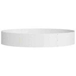Berkfield Garden Planters 5 Pcs White 120X120X20 Cm Steel - thumbnail 5