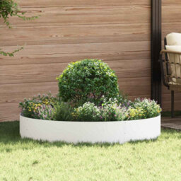 Berkfield Garden Planters 5 Pcs White 120X120X20 Cm Steel - thumbnail 1