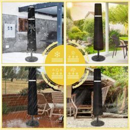 Black 140X25X30Cm Triangular Shade Sail Waterproof Uv Resistant - thumbnail 7