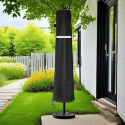Black 140X25X30Cm Triangular Shade Sail Waterproof Uv Resistant - thumbnail 9