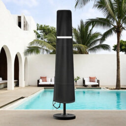 Black 140X25X30Cm Triangular Shade Sail Waterproof Uv Resistant - thumbnail 4
