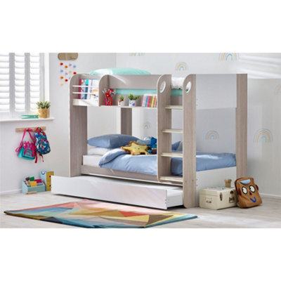 Ashfield Premium Taupe Bunk Bed Including Pull Out Trundle - image 1