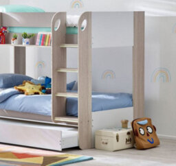 Ashfield Premium Taupe Bunk Bed Including Pull Out Trundle - thumbnail 2