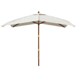 Walplus Garden Parasol With Wooden Pole Sand 300X300X273 Cm - thumbnail 3