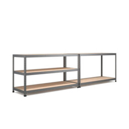 Rb Boss Garage Shelving Unit 5 Shelf Mdf Galvanised Steel (H)1800mm (W)1600mm (D)600mm - thumbnail 5