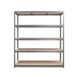 Rb Boss Garage Shelving Unit 5 Shelf Mdf Galvanised Steel (H)1800mm (W)1600mm (D)600mm - thumbnail 2