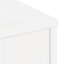 Berkfield Tv Cabinet With Drawer Odda White 79X24X40 Cm Solid Wood Pine - thumbnail 9