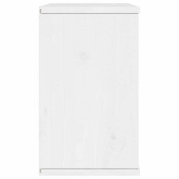 Berkfield Tv Cabinet With Drawer Odda White 79X24X40 Cm Solid Wood Pine - thumbnail 7