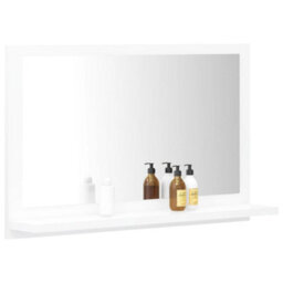 Walplus Bathroom Mirror White 60X10.5X37 Cm Engineered Wood - thumbnail 4