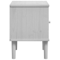 Berkfield Bedside Cabinet Senja Rattan Look White 40X35X48 Cm Solid Wood Pine - thumbnail 7