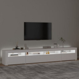 Walplus Tv Cabinet With Led Lights White 240X35X40 Cm - thumbnail 3