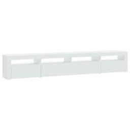 Walplus Tv Cabinet With Led Lights White 240X35X40 Cm - thumbnail 7