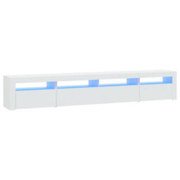 Walplus Tv Cabinet With Led Lights White 240X35X40 Cm - thumbnail 2