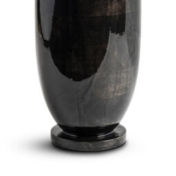 Black Brown Wash Bedside Table Lamp With Enamel Wooden Base & Fabric Shade - 73Cm High For Living Room, Bedroom, Office Decor - thumbnail 3