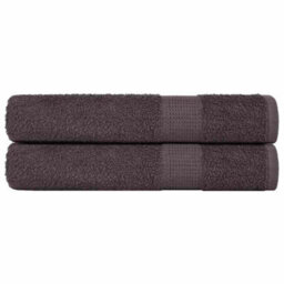 Berkfield Sauna Towels 2 Pcs Anthracite 80X200 Cm 360 Gsm 100% Cotton