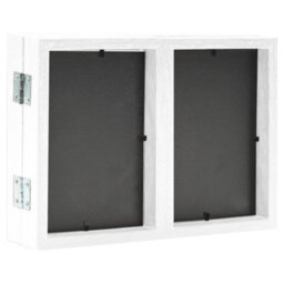 Berkfield Trifold Photo Frame Collage White 22X15 Cm+2X - thumbnail 4