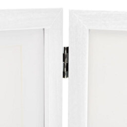 Berkfield Trifold Photo Frame Collage White 22X15 Cm+2X - thumbnail 5