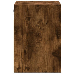 Berkfield Durable Tv Wall Cabinet With Led Lights Smoked Oak 41X31X45 Cm - thumbnail 7