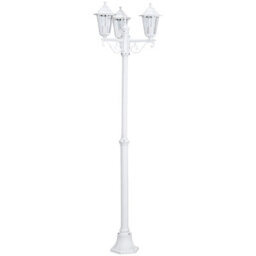 Stylish Ip44 Outdoor White Aluminium Lantern With 3 Arms For Garden Lighting - thumbnail 1