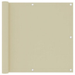 Berkfield Balcony Screen Cream 90X300 Cm Oxford Fabric - thumbnail 1