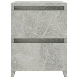 Berkfield Bedside Cabinets 2 Pcs Concrete Grey 30X30X40 Cm Engineered Wood - thumbnail 4
