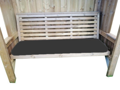 Buttercup Farm Luxury Piped Waterproof Seat Pads - Triple Grey Cushion - Outdoor Cushion For Garden Furniture - image 1