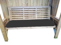 Buttercup Farm Luxury Piped Waterproof Seat Pads - Triple Grey Cushion - Outdoor Cushion For Garden Furniture - thumbnail 1