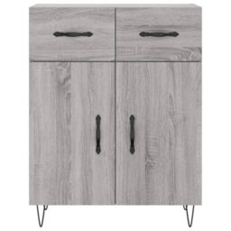 Berkfield Highboard Grey Sonoma 69.5X34X180 Cm Engineered Wood - thumbnail 8