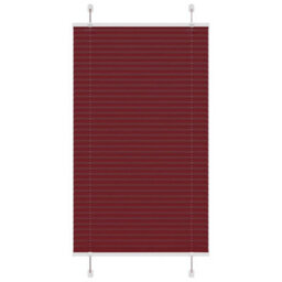 Berkfield Pleated Blind Bordeaux Red 80X150 Cm Fabric Width 79.4 Cm Polyester