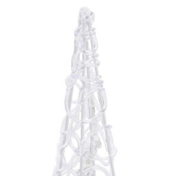 Berkfield Acrylic Decorative Led Light Cone Set Cold White 60/90/120Cm - thumbnail 6