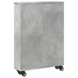 Berkfield Narrow Storage Trolley Concrete Grey 48X13X68 Cm Engineered Wood - thumbnail 6
