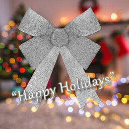 Tinsel Bow Christmas Decoration X 1 37Cm X 49Cm X 13Cm Silver - thumbnail 4