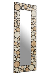 Orsina Large Black White And Gold Wall Mirror
