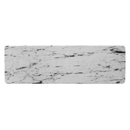 Benjamin Tate Design Thin Black Marble Runner Special Soft Home Rug