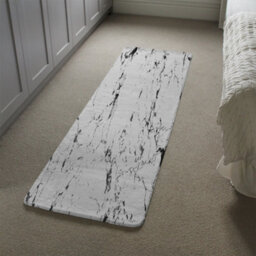 Benjamin Tate Design Thin Black Marble Runner Special Soft Home Rug - thumbnail 4