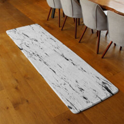 Benjamin Tate Design Thin Black Marble Runner Special Soft Home Rug - thumbnail 2