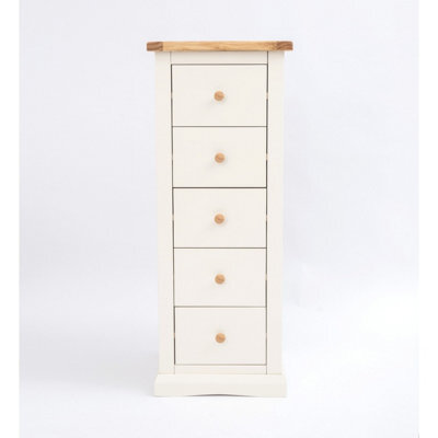Cabinet Bits Castelli 5 Drawer Narrow Chest Of Drawers Wood Knob - image 1