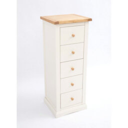 Cabinet Bits Castelli 5 Drawer Narrow Chest Of Drawers Wood Knob - thumbnail 3