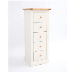 Cabinet Bits Castelli 5 Drawer Narrow Chest Of Drawers Wood Knob - thumbnail 2