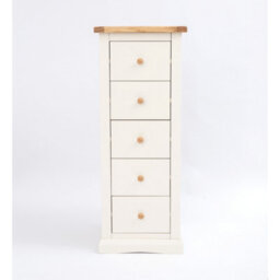 Cabinet Bits Castelli 5 Drawer Narrow Chest Of Drawers Wood Knob - thumbnail 1