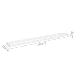 Berkfield Gabion Raised Bed Galvanised Steel 800X100X20 Cm - thumbnail 6